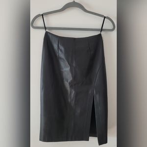 Leather Pencil Skirt